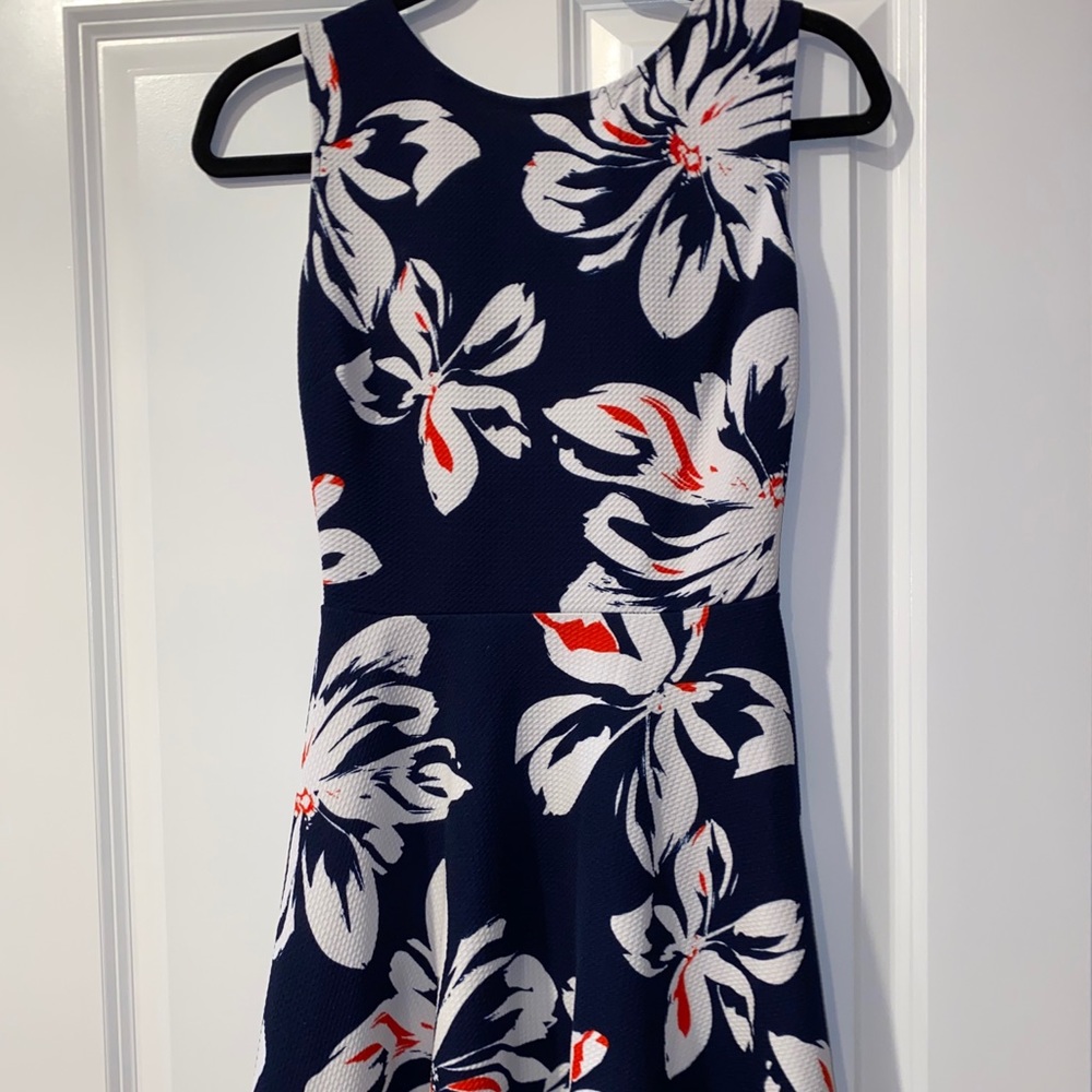 AQUA Hawaiian print dress